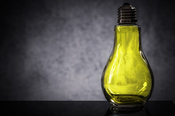Green electricity bulb concept