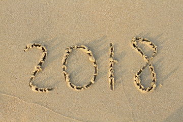 New Year 2018 is coming concept.