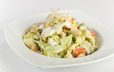Tasty Iceberg Lettuce with cashew nuts