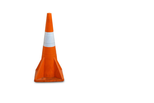 traffic cone isolated on white background