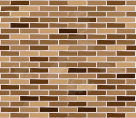 Obraz premium Brick wall texture. Brown, classic. 