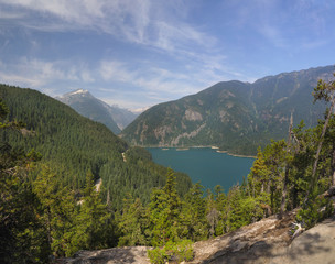 Diablo Lake from the ThunderKnob Trail in the Cascades National Park