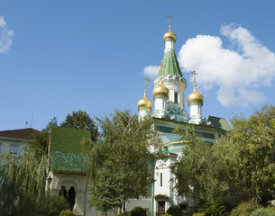 St. Nicholas Russian church in Sofia, Bulgaria