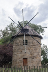 ancient mill on the sky background