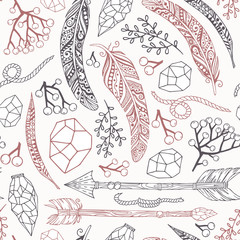 seamless pattern in Boho style