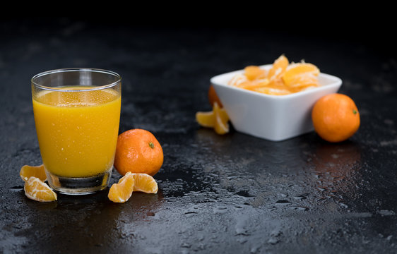 Tangerine Juice (close-up shot)