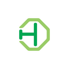 hexa letter H logo