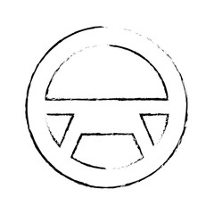Obraz premium steering wheel car equipment web button vector illustration