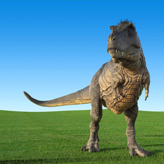 Fototapeta premium t-rex on the nature