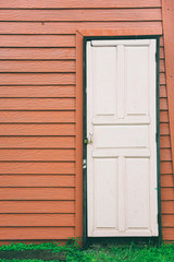 Old door with locker