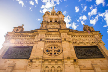 Obraz premium Cathedral of Salamanca. Salamanca city, Castile and León, Spain. Picture taken – 29 july 2017.
