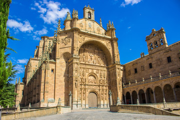 Fototapeta na wymiar New Cathedral of Salamanca. Salamanca city, Castile and León, Spain. Picture taken – 29 july 2017.