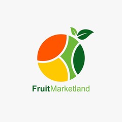 Creative and vibrant fruit store logo design with a fresh and healthy concept. Ideal for branding, marketing, and business use.