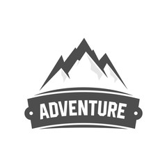 Fototapeta na wymiar Outdoor and adventure logo design template