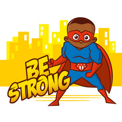 Superhero boy Cartoon character