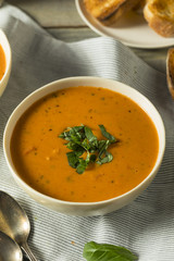 Homemade Tomato Basil Bisque Soup
