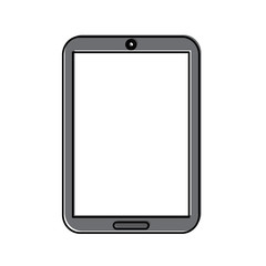 smartphone with blank screen icon image vector illustration design 