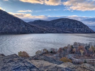 clifftop over the hudson river