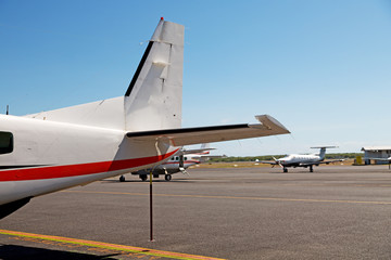 parking in the airport  little popular  plane