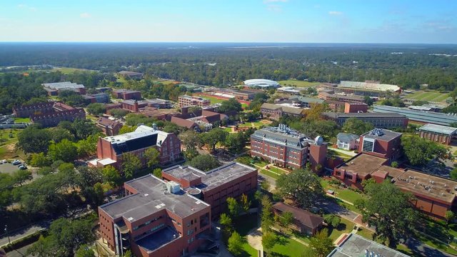 Aerial video FAMU Tallahassee FL 4k 60p