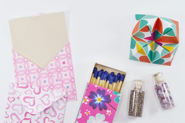 Obraz premium origami fortune teller and decorated elements