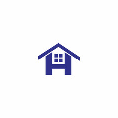 Fototapeta na wymiar H Letter Home Logo Vector