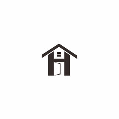 H Letter Home Logo Vector
