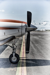 parking in the airport  little popular  plane