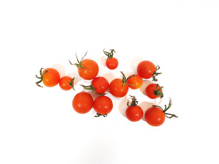 Fresh tomato on white background