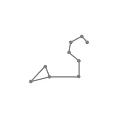 constellation and part of zodiacal system Leo icon. Web element. Premium quality graphic design. Signs symbols collection, simple icon for websites, web design, mobile app, info graphics