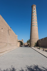 Jummi minaret in the old town of Khiva, Uzbekistan