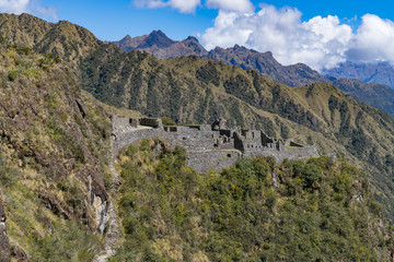 Ruins along the Inca Trail to Machu Picchu