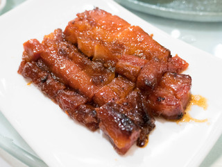 Char Siu the Chinese red roast pork barbecue