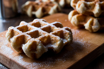 Belgium Waffle with Powdered Sugar