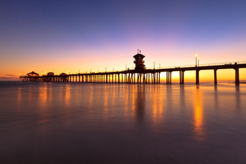 Fototapeta na wymiar Sunset Huntington Beach 