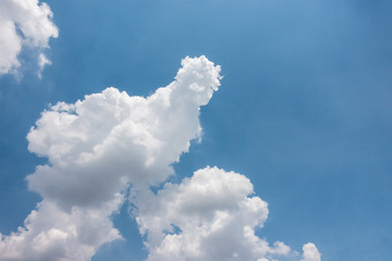 Cloud in the clear sky