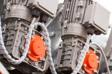 Detail of electric engine, part of electrical machinery, technology