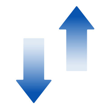 isolated blue arrow icon button on white background for transfer,upload and download applications service data and other,easy technology global system on cloud