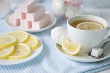 fruit tea and marshmallows