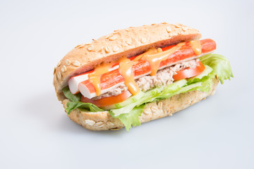 sandwich or health sandwich on the background.