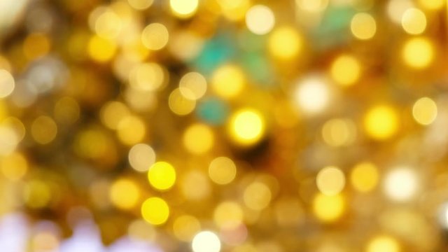 Abstract bokeh light gold background 
