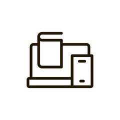 E-learning flat icon