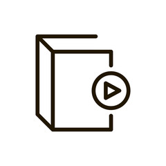 E-learning flat icon