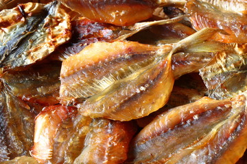 Obraz na płótnie Canvas 鯵せんべい　dried fish chips