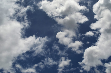blue sky with clouds