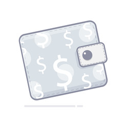 Purse. Payment on the website. Finance symbol. Trendy style for graphic design, site and mobile app.