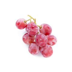 Isolated grapes on white background