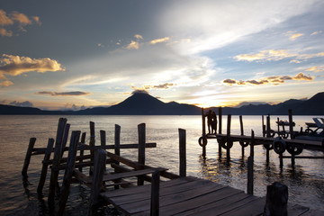 Fototapeta na wymiar Sunset Lake Atitlán