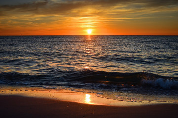 Sunset at Baltic Sea - Leba/Poland