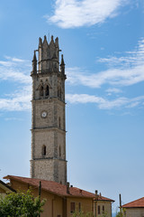 Fototapeta na wymiar Clock Tower Fregonia Italy